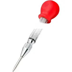 5-Inch Automatic Center Punch for Metal, Leather Punch, Adjustable Impact Spring Loaded Center Punch Tool, Spring Punch, Center Punch Spring Loaded, Auto Center Punch