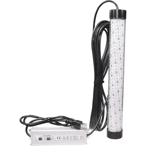Submersible Fishing light Green LED 110v 15,000 Lumen 30ft Cord HD Waterproof AC Conv. 300 Green LEDs Submersible Dock Light Fish Attractor