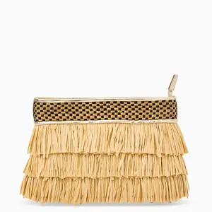 Elba Raffia Purse