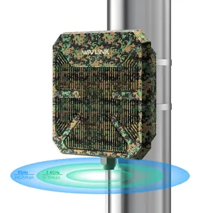 WAVLINK AX3000 Outdoor WiFi 6 Extender, Dual Band Long Range WiFi extensor Repeater/Wireless Access Point/Router with PoE/ 3KM PtP Transmission, IP67 Waterproof, ethernet port , Supports Up to 256 Devices for Camping, Farm,backyard