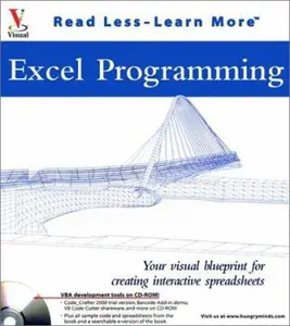 USED-Excel Programming: Your visual blueprint for creating interactive spreadsheets (Visual Read Less, Learn More) by maranGraphics (Paperback)