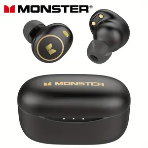 Monster Wireless Earbuds, Wireless 5.3 In-Ear Headphones With 4 Microphones, Clear Calls, Noise Cancellation, Touch Control, Type-C Charging Case, Comfortable Wireless Earphones For Daily Use Or As Holiday Gift Birthday Gift