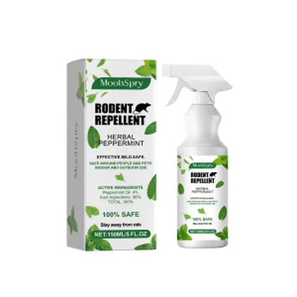 MoonSpry Minty Mouse-Repellent Spray, Mouse-Repellent Spray For Outdoor Gardening