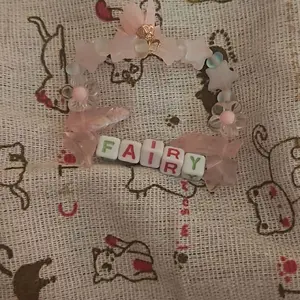 Fairy Lights Bracelet with Pink Accents and "FAIRY" Letter Beads Decorative Accessory