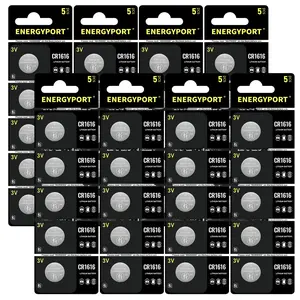 ENERGYPORT 40 Pack CR1616 3V Lithium Battery CR 1616 Battery for Car Key Fob, Remote, Watch