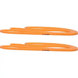 41" Resistance Loop Band - Pair of 2 Orange Resistance Bands (5 to 15 Pounds - 0.25 inches Wide) for Mobility, Yoga, Physical , Pull Ups,  or Gym Workouts and