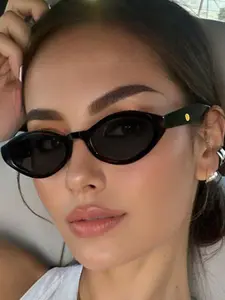 Y2K Women's Rhombic Frame Fashion Glasses, Street Style Sunglasses, Beach Accessories, Casual Plain Design, All Seasons