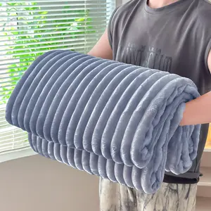 Premium Upgraded High GSM Fleece Blanket | Ultra Soft Thickened Fabric | Fluffy Skin-Friendly Throw Blanket | No Shedding / Anti-Deformation | Perfect for Air Conditioning, Sofa & Bed | All Season Comfort Blanket