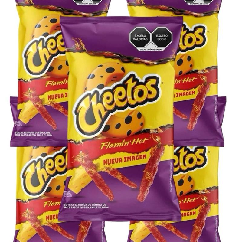 Sabritas Cheetos Flamin Hot 5 Pk SMALL bags papas snacks authentic from Mexico