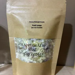 Breezy Midnight Scents Candle Co. Cotton Candy 3oz Wax Crumbles/Dots Scented Wax Beads for Electric & Tea Light Warmers Fragrance. These scents will have your home smelling amazing in no time.