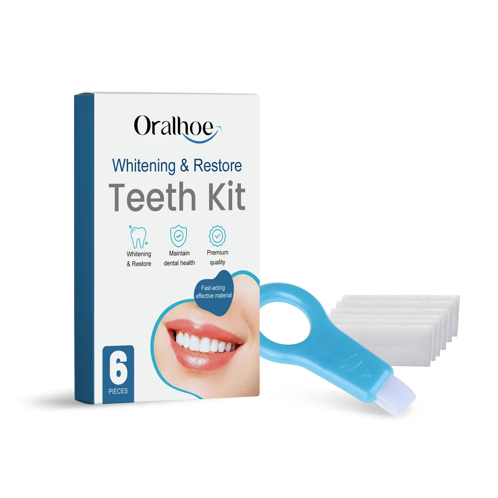 Teeth Whitening Kit for Yellow Teeth & Stain Removal – Easy At-Home Dental Cleaning Set with Whitening Sponge & Polishing Cloth for a Brighter Smile