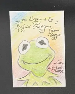 “Forgive Everyone” Sketch Trading Card - Created by Guy Gilchrist