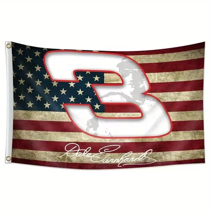 Dale Earnhardt Flag Tapestry, Racing Flag, Tepastry Flag