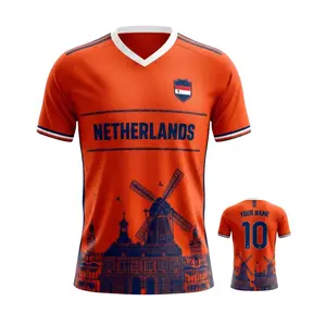 Netherlands 3D WC 2026 Soccer T-Shirt Custom Name & Number | Dutch Fan