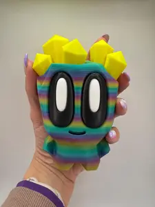 Mega 3D Printed Pet Rock with Glow-in-the-Dark Crystals – Blob Lab Design