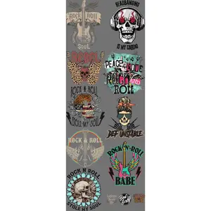 Rock and Roll Soul DTF Transfers Gang Sheet 22” wide x 60” long DIY Direct to Film T Shirt Transfers