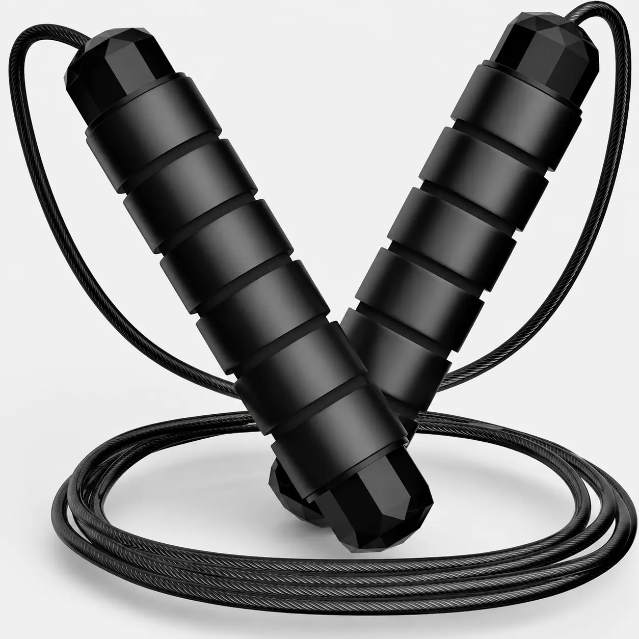 Adjustable Speed Jump Rope with Ball Bearings – Tangle-Free Skipping Rope for Men, Women & Kids, Home Gym Fitness Workout, Exercise Equipment