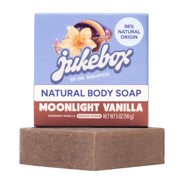 Jukebox Womens Bar Soap, Natural Bar Soap for Women, Moonlight Vanilla, 5 Oz