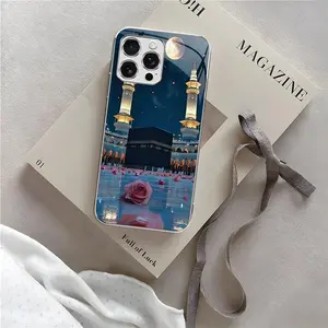 Mecca Grand Mosque for【iPhone 16 Pro Max】Super Cool Electroplated Glass Phone Case --975