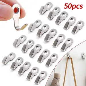 50pcs mini hooks, multifunctional hooks for hanging small items in bathrooms, kitchens, and behind doors, Wall Mounted Storage