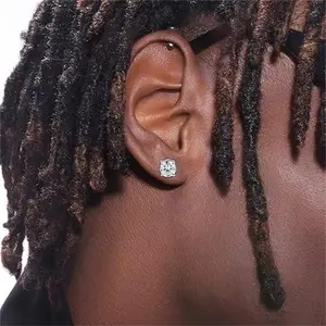 Magnetic Stud Earrings Set, Hypoallergenic Cubic Zirconia 316L Earrings Non-piercing Stainless Steel CZ Earrings 6-8mm