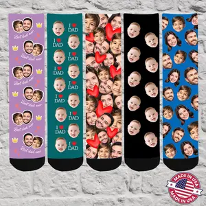 Personalized Photo Socks: Custom Face Socks for Men & Women