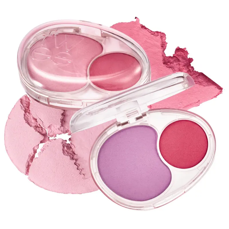 fwee - Mellow Dual Blush 7.2g | TWO BLUSH PALETTE, UNIQUE JELLY TEXTURE, SMOOTH POWDERY FINISH