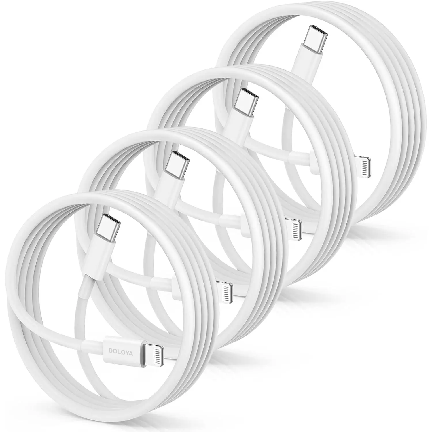 4Pack USB C to Lightning Fast Charging Cable 3.28ft(MFi Certified) DOLOYA Type C Lightning Data Sync Cord for iPhone 14/13/12/11 Pro/Mini/Max/X