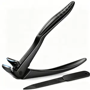 Ergonomic Long Handle Toenail Clippers For Seniors, Angled Head Wide Jaw Fingernail Clipper For Thick Ingrown Toenails For Men Women, Large Finger Nail Clippers Adult With Nail File, Mothers Day Gifts
