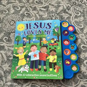 Jesus Loves Me Sound Book with 10 Interactive Sound Buttons for Kids