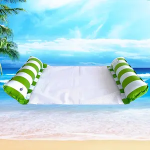 1/2pcs Hammock Pool Floats for Adults, 4-In-1 Multi-Purpose Inflatable Pool Floats, PVC Water Hammock Lounge Floaties, Air Pump Included