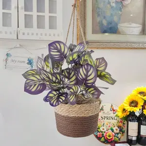 Hanging Plant Pot Holder, Macrame Plant Storage Basket, Jute Rope Woven Indoor Outdoor Flower Pot Holder, Plant Hangers, Home Decor, Hanging Flowers Basket