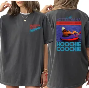 Hotter Than A Hoochie Coochie Vintage 2 Sides T-shirt, Summer Vacation,90s Country Music Gift