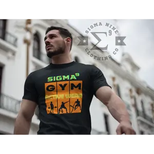 Sigma Nine Clothing Co. Men's Active Wear T-Shirt Casual Collar Casual Collar