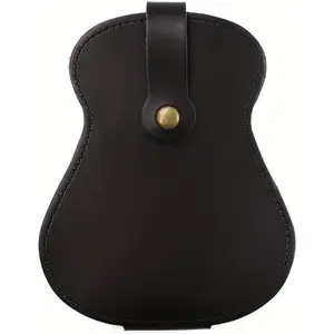 Leather Guitar Pick Holder Case,Handmade PU Leather Guitar Plectrum Holder with 18 Slots for Guitar Picks (green)