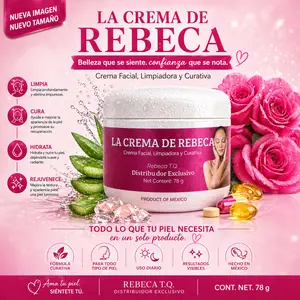 VIRAL La Crema de Rebeca Facial Cream 4 Oz - Hydrating Moisture for All Skin Types - Lightweight Non-Greasy Formula - Tía Mana Original Mexico Skincare