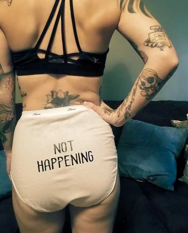 Funny Gag Gift Underwear Not Happening for Bachelorette Party Sexy Panties