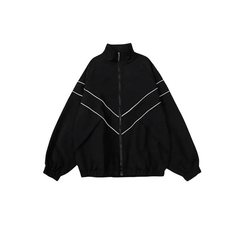 Spring Summer Casual Zip Up Jacket Lightweight Windbreaker Outerwear Varsity Jackets