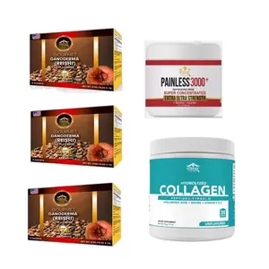 Eternal Spirit Beauty- Combo Ganoderma Coffee with Collagen for Radiant Skin & Joint Support Hydrolyzed Collagen & Reishi Blend for Immunity & Focus