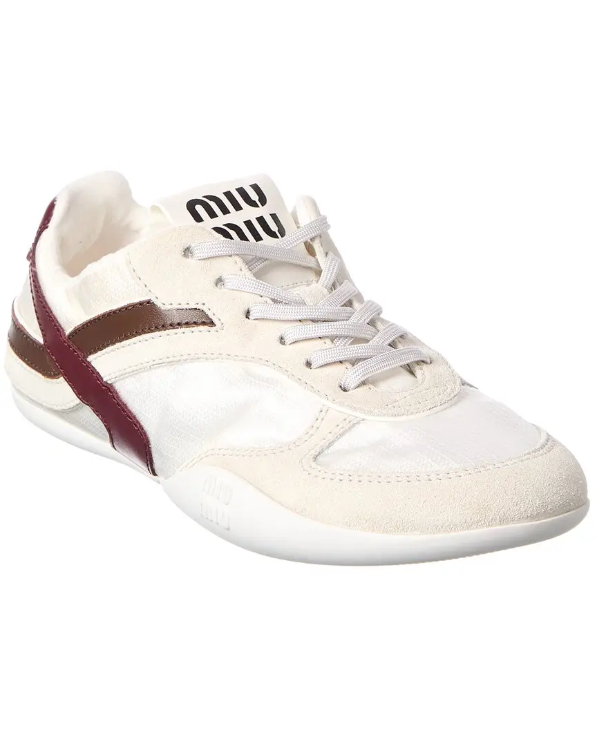 Miu Miu Suede-Trim Sneaker