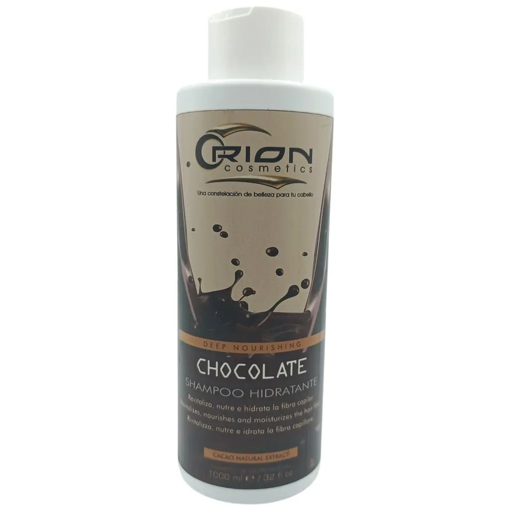 Orion Chocolate Deep Nourishing Shampoo – Hydrating Hair Cleanser with Cocoa Extract, Smooth & Soft Finish for All Hair Types – 1000ml / 32 fl oz