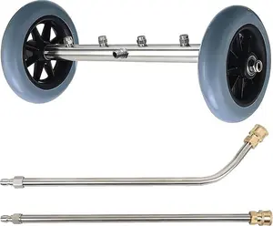 2026 16 Inch Undercarriage Pressure Washer Attachment, Undercarriage Washer,Under Car Washer Attachment with 2 Extension Wand, 4000 PSI