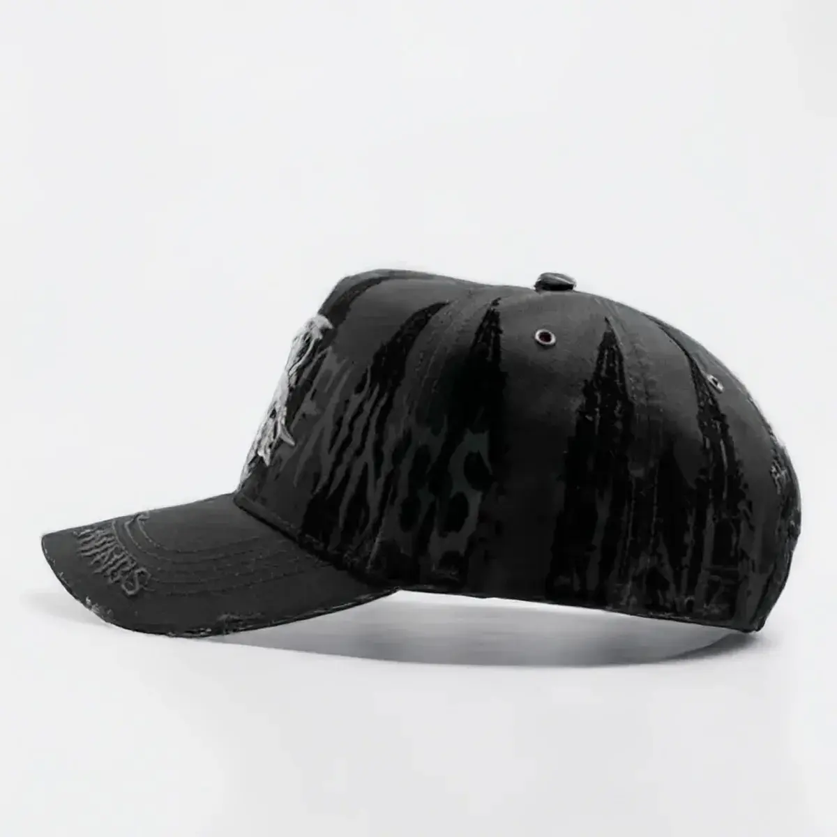 Rude Awakenings Cathedral Snapback Cap – Black Tonal Embroidered
