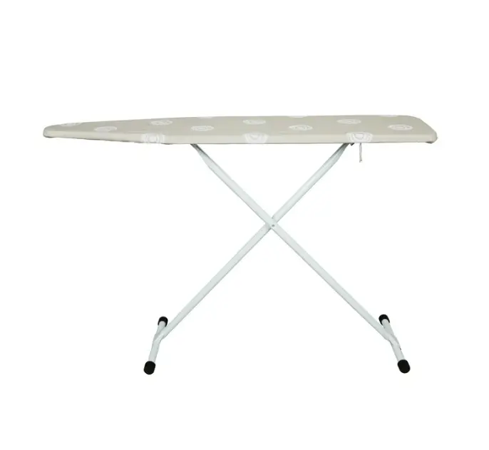 T-Leg Ironing Board 53 x 14 Cotton Cover Foldable Portable Ironing Table for Home Use with Soft Absorbent Surface