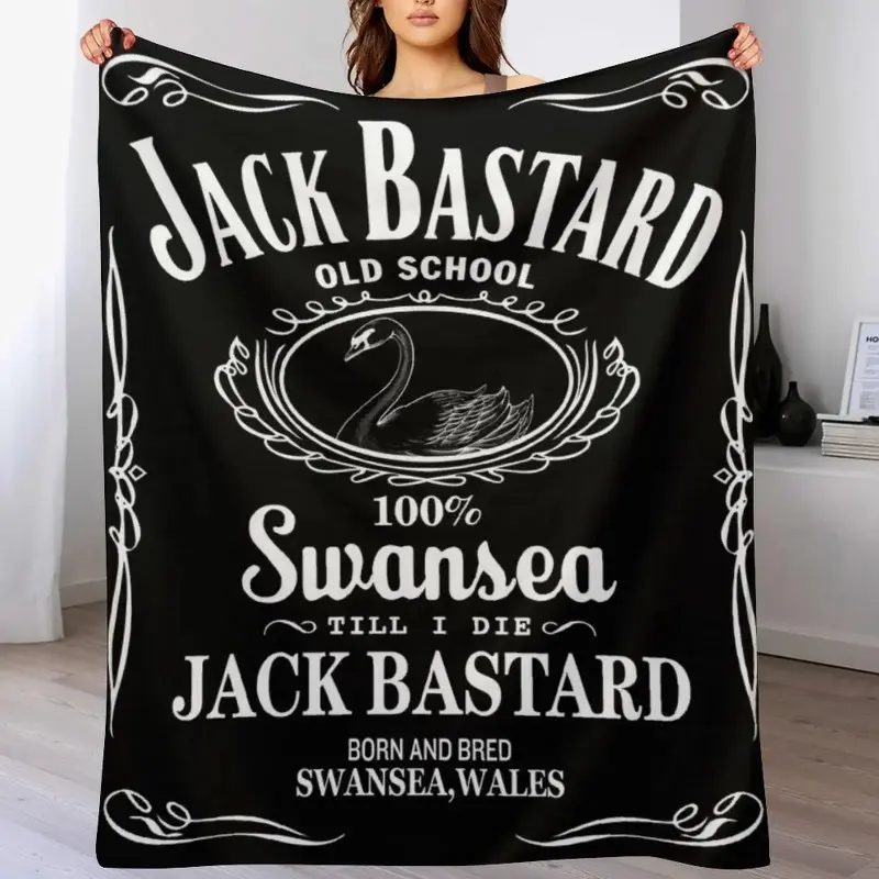 SWANSEA - JACK BASTARD W+B Throw Blanket Softest Blanket Designer Blankets Thermal Blanket Beach Blanket summerwins