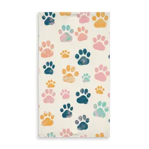 Conscious Sales C1TCLRGEHJ1GNI 58 x 102 in. Cute Paws Pink Tablecloth - Indoor & Outdoor Home Decor