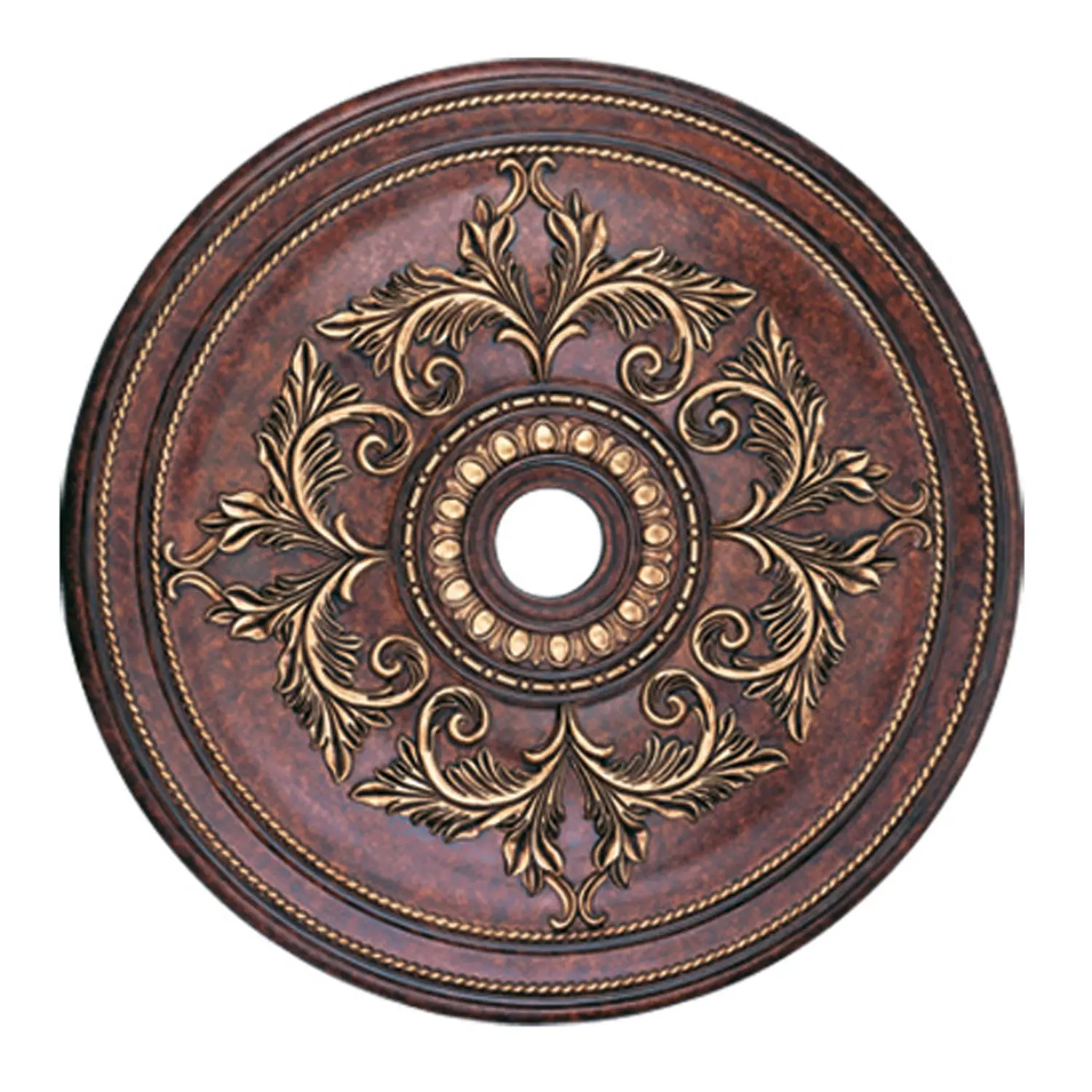 Versailles Ceiling Medallion Hand Applied Verona Bronze w/ Gildeds