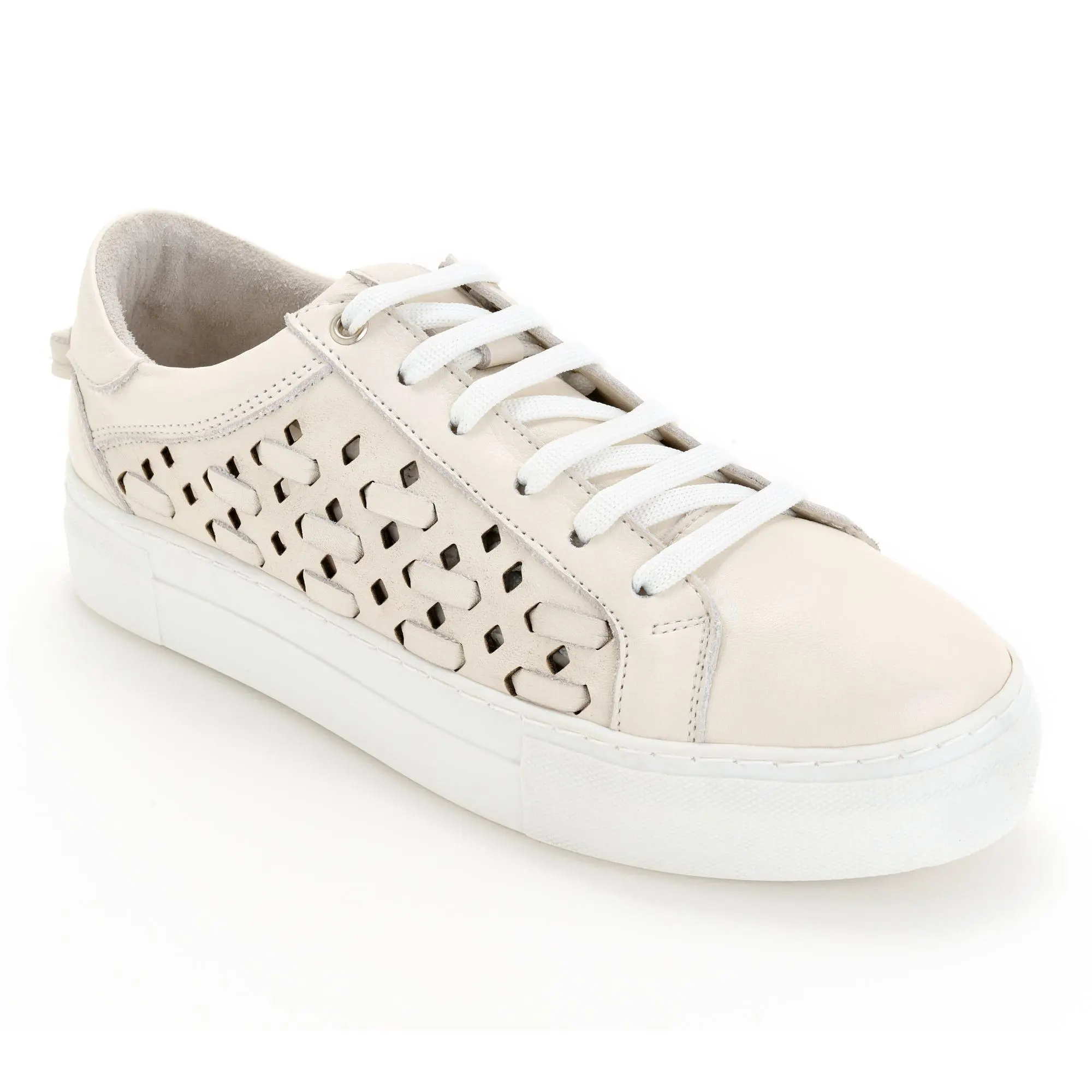 Miz Mooz Leather Perforated Casual Sneakers - Murphie