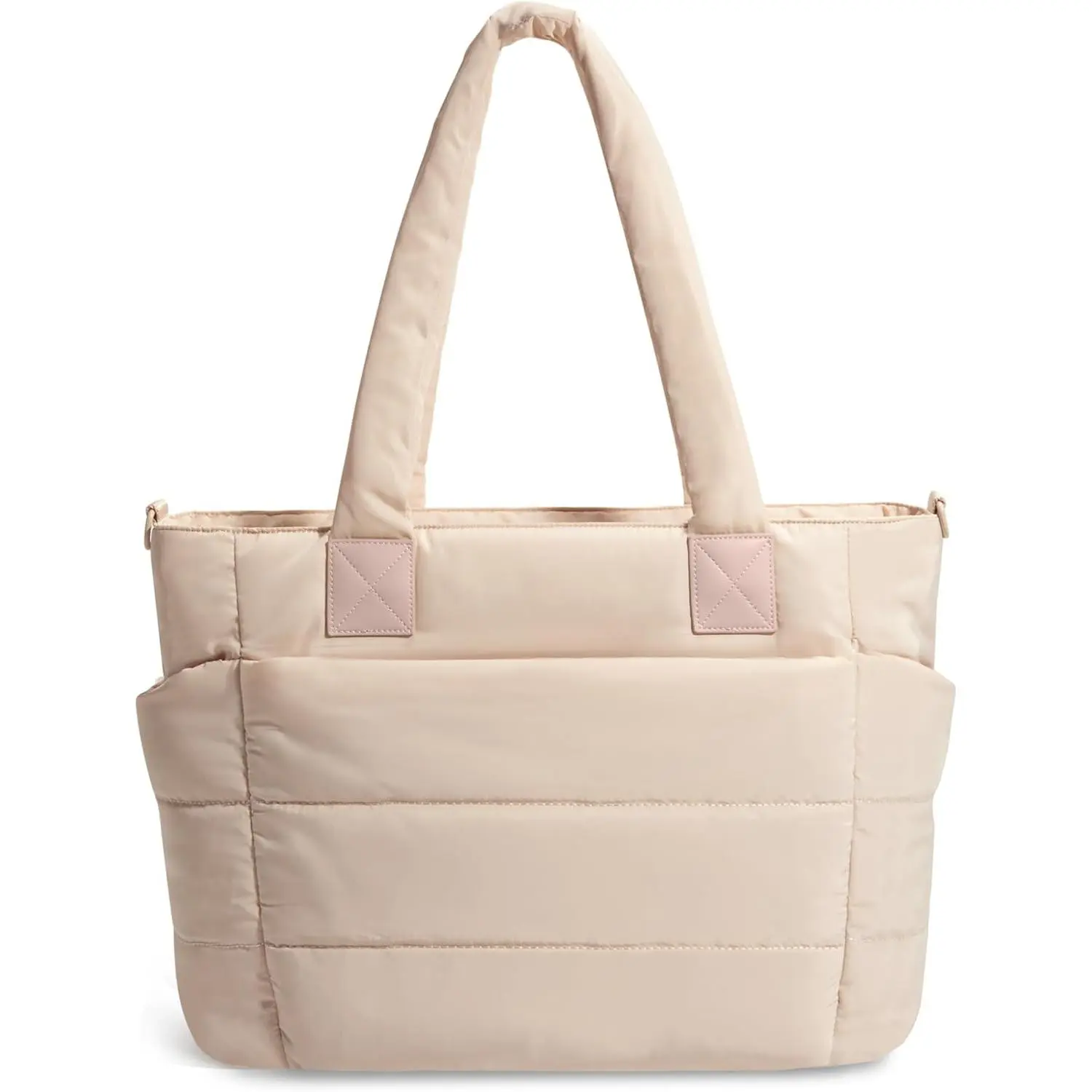 Tote Bag for Women Puffer Tote Bag Large Quilted Nurse Bag with Zipper for Work Travel