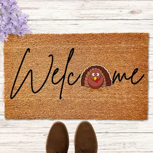 Thanksgiving Doormat, Turkey Welcome Mat, Thanksgiving Decor Outdoor, Turkey Doormat, Thanksgiving Decor, Funny Door Mats, Farmhouse Decor
